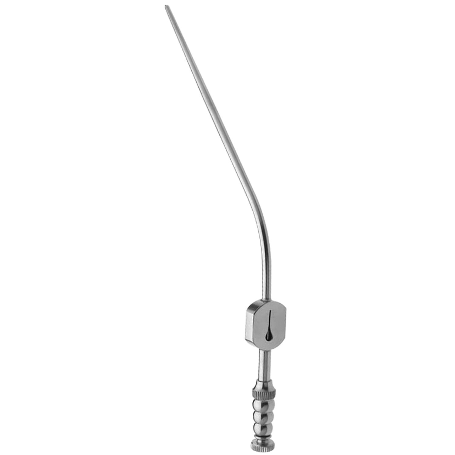 Tear-Drop Style Suction Tube, Tapered Tube, Malleable Stainless Steel, 10 Fr., 6" (9.0 Cm)